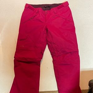 Pink North Face Ski Pants